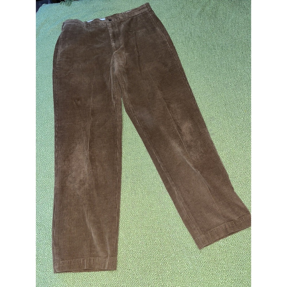 Brooks Brothers Hudson Corduroy Pants Brown Men's Size 35x32 Casual‎